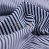 Рубашечная ткань (полоска т. синя-серая) VT-1635