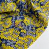 Коттон-Поплин Мелкмй цветок голубой желтый
