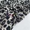 Вискозный Трикотаж Серый Леопард 