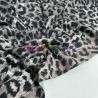 Вискозный Трикотаж Серый Леопард Мелкий